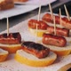 Spanish Tapas Pintxos Sandwich Basque Cuisine Wine Snack - VideoHive Item for Sale