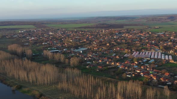 Flight Over The Village Of Brod In Bulgaria 