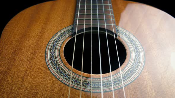 Traditional Acoustic Guitar Detail