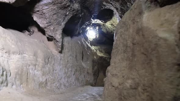 Tunnels of the Egyptian pyramids. Science, archeology, underground excavations.