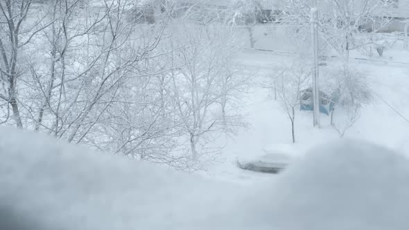 Snow Outside the Window