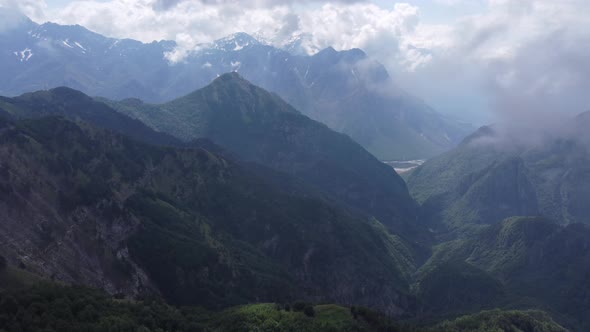 Beautiful Landscape in Albania with Mountains