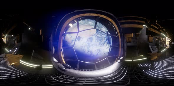 International Space Station Orbiting Earth in Virtual Reality alt
