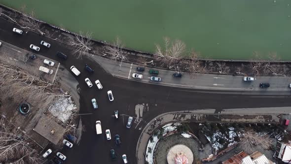 Traffic In The Snowy City / Videohive