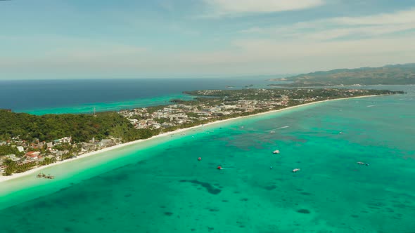 Boracay Island with White Sandy Beach, Philippines