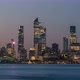 Day to Night Timelapse Sunset Clouds Moving Over Hudson Yards POV view from Hudson River - VideoHive Item for Sale