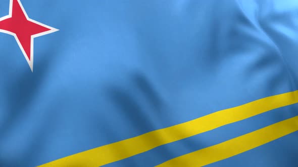 Aruba Flag (Netherlands) - 4K