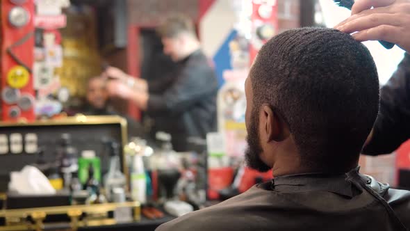 Men's Haircut in a Barbershop