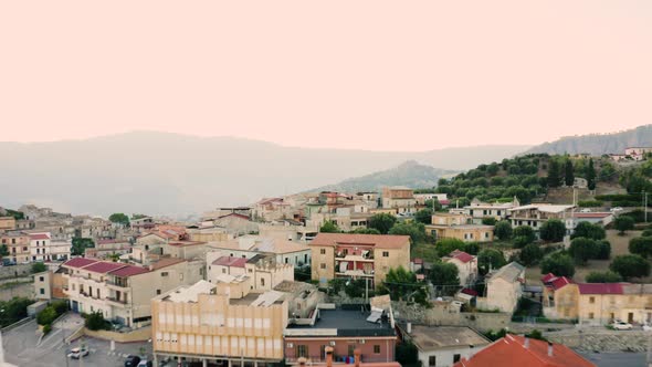 Careri City on the Calabria Mountains