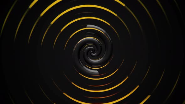 Motion background in black and golden colors