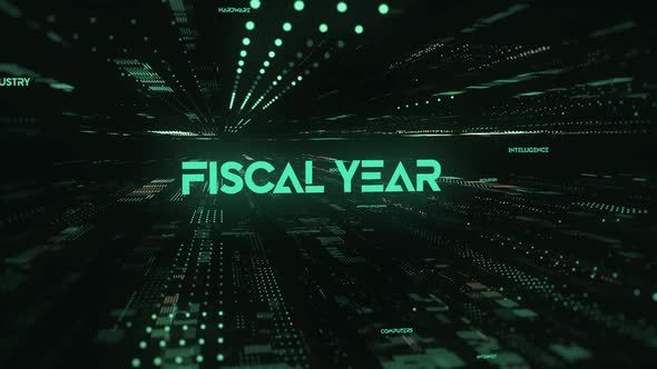 Sci Fi Digital Data Word Fiscal Year