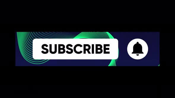 YouTube Subscribe Button alpha channel transparent background 4K V1
