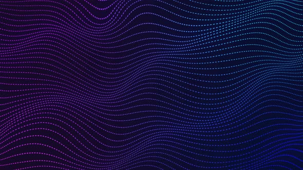 Gradient Dotted Waves Background