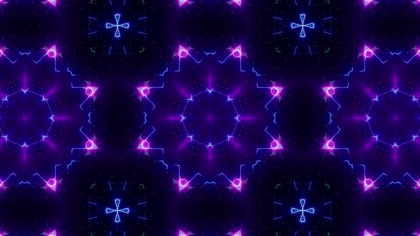 Fractal Neon Laser Beam Vj Light Kaleidoscope Loop 4K 03