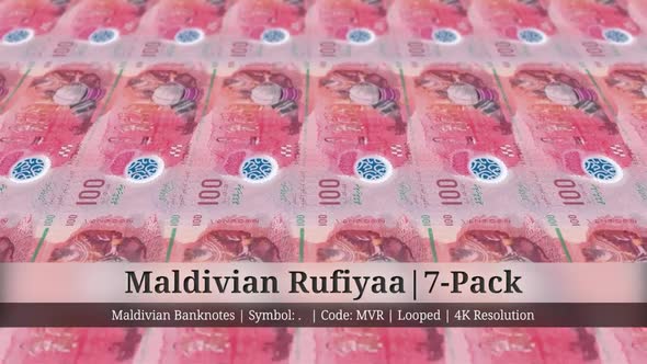 Maldivian Rufiyaa | Maldives Currency - 7 Pack | 4K Resolution | Looped