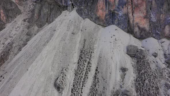 Bird's-eye View of the High Peaks of the Mountains in the Province of Bolzano, Tullen in Dolomites