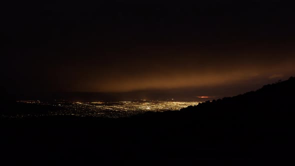 Tucson, Arizona at night - City lights time-lapse