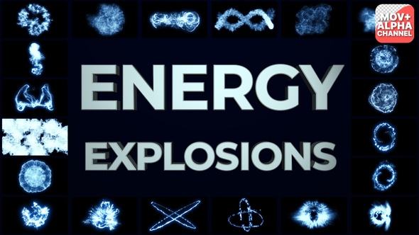 Energy Explosions And Transitions Pack | Motion Graphics alt