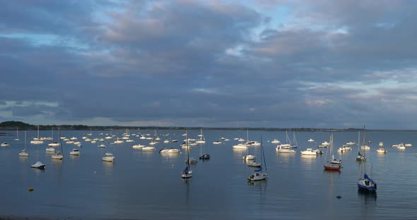 Beach of Kervoyal, Damgan, Morbihan department, Brittany France