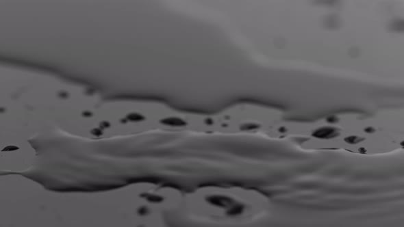 Super Slow Motion Shot of Water Drop on Black Background at 1000 Fps