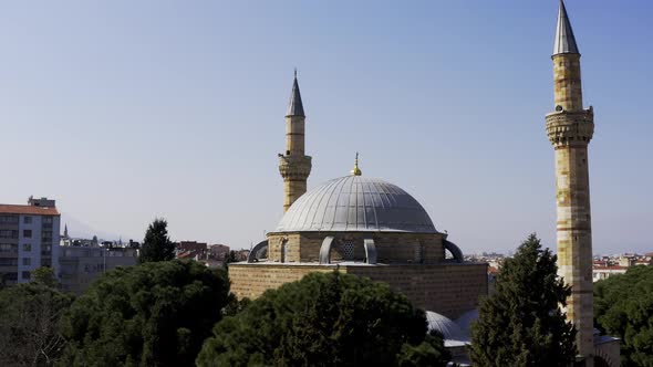 Mosque And City Aerial View 3