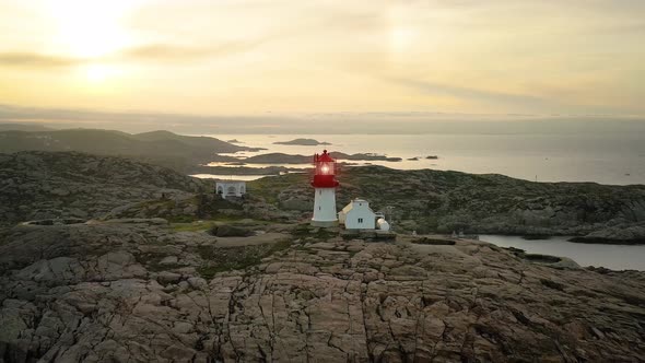 Coastal Lighthouse. Lindesnes Lighthouse Is a Coastal Lighthouse at the Southernmost Tip of Norway.