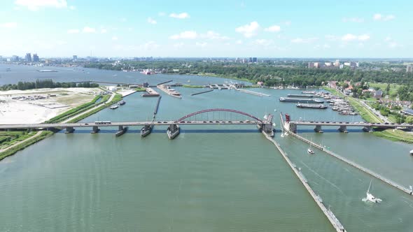 Schellingwouderbrug Bridge Hyperlapse Time Lapse Infrastructure in Amsterdam The Netherlands