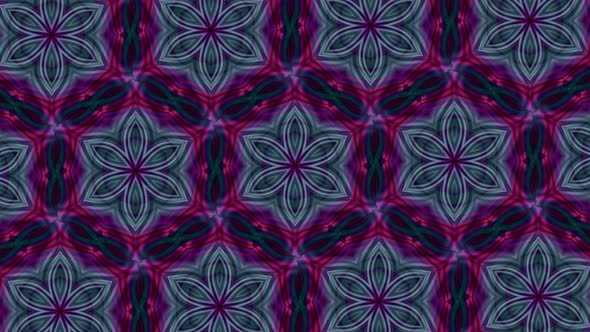Abstract Colorful Background Hexagon Flower Pattern Animation