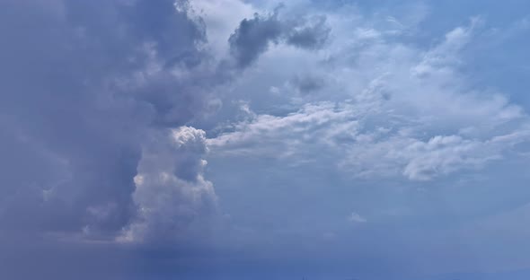 Panoramic of White Cumulus Clouds Floating on the Sky During the Daylight Hours