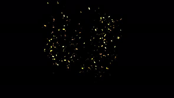 Golden Trendy Confetti Gunshot Popper Explosions