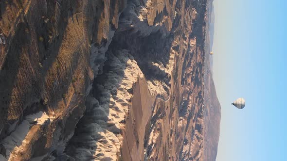 Vertical Video  Balloons in Cappadocia Turkey