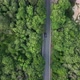 Cars Driving Through The Forest Road. Drone Aerial - VideoHive Item for Sale
