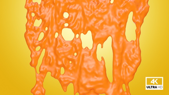 Melted Orange Jelly Dripping