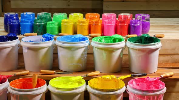 Colorful Of Ink In Factory Tee Shirt.