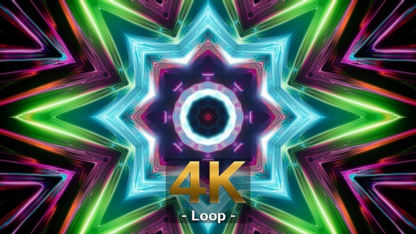 Colorful Energy Flow 4K Loop 01