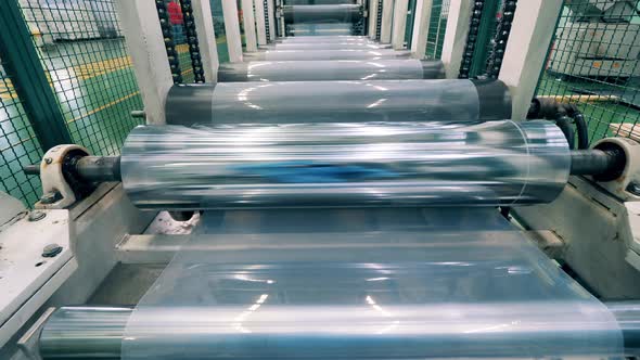 Conveyor Rollers are Relocating Plastic Sheet