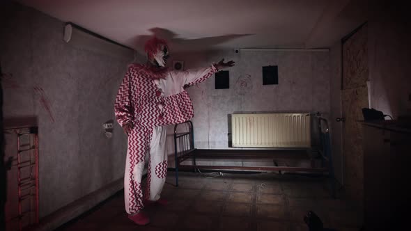 A Scary Clown with Supernatural Abilities Has the Ability to Telekinesis