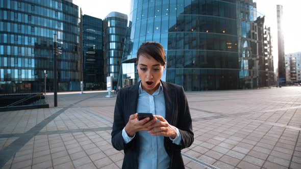 Businesswoman Give You Mobile Phone. Big Deal Calling.