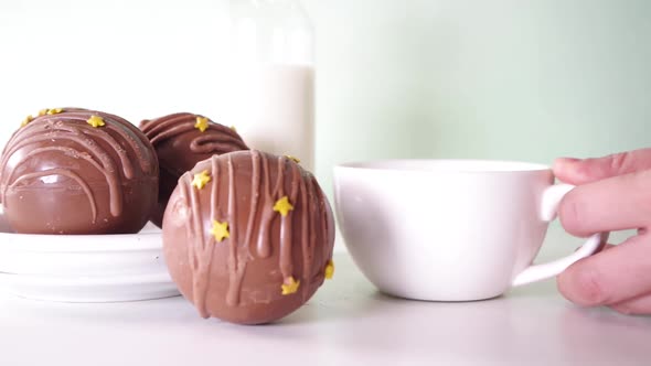 Hot chocolate ball bomb