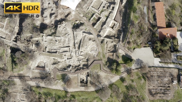 Ancient Troy City Ruins Overall View