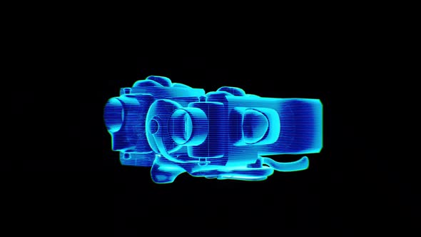 Laser Light Gun Hologram Loop Rotation