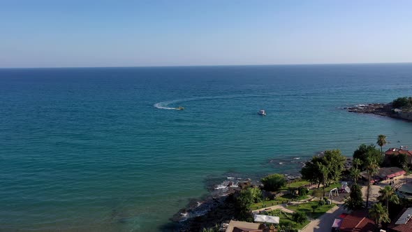 View From the Height of the Mediterranean Sea of Turkey