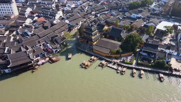 Zhujiajiao Ancient Town, Boats on The River