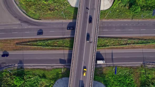 Many Car in Interchange Transportation