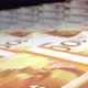 Many wads of money. 100 Israeli Shekel banknotes. Stacks of money. - VideoHive Item for Sale