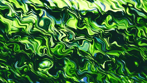 Green Abstract Waves