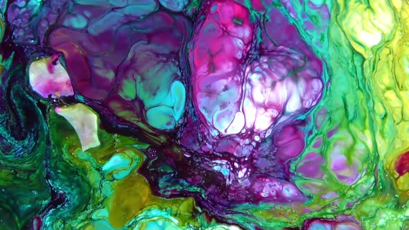 Abstract Colorful Invert Sacral Paint  Exploding Texture 283