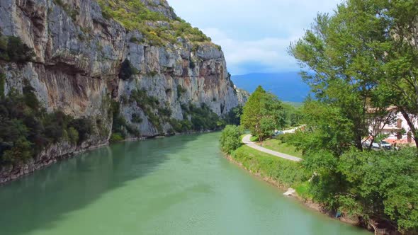 Aerial View Of River Valley