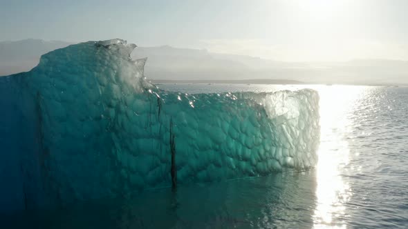 Aerial View of Floating Iceberg Backlight