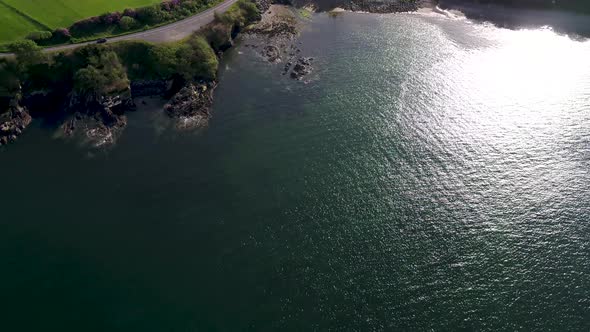 Aerial View of Lough Swilly in County Donegal  Ireland